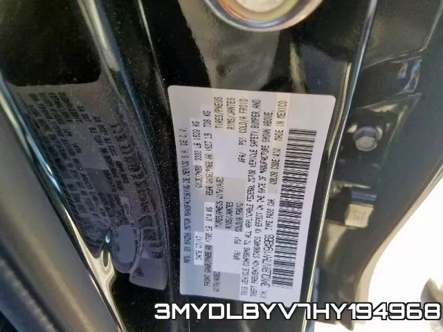 3MYDLBYV7HY194968 фото 2