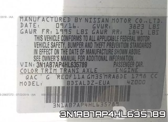 3N1AB7AP4HL635789 фото 10