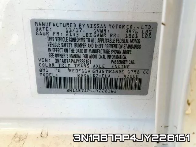 3N1AB7AP4JY228161 фото 2