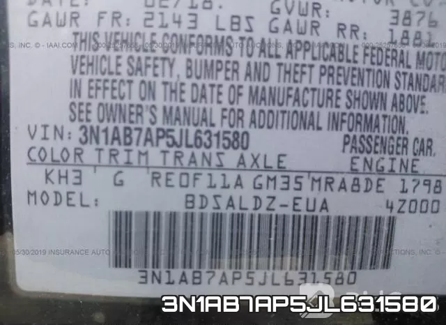 3N1AB7AP5JL631580 фото 10