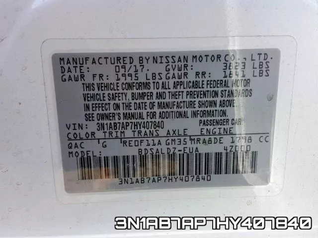 3N1AB7AP7HY407840 фото 2