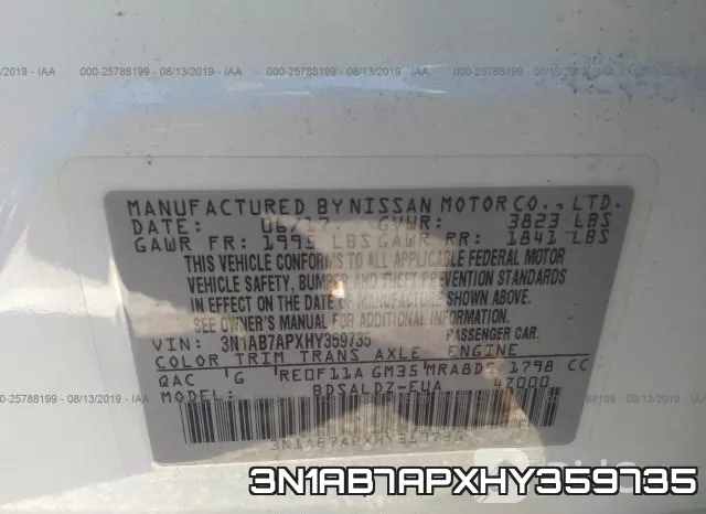 3N1AB7APXHY359735 фото 10