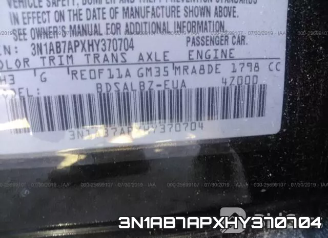 3N1AB7APXHY370704 фото 10