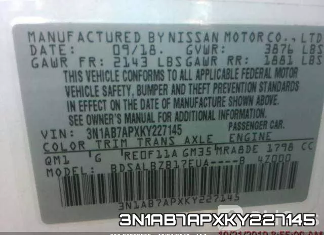 3N1AB7APXKY227145 фото 4