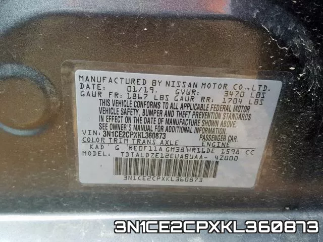 3N1CE2CPXKL360873 фото 2