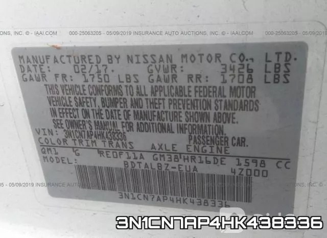 3N1CN7AP4HK438336 фото 10