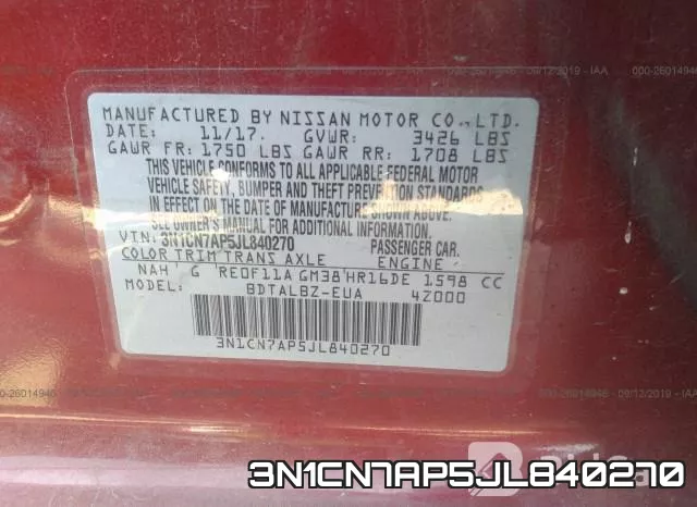 3N1CN7AP5JL840270 фото 10