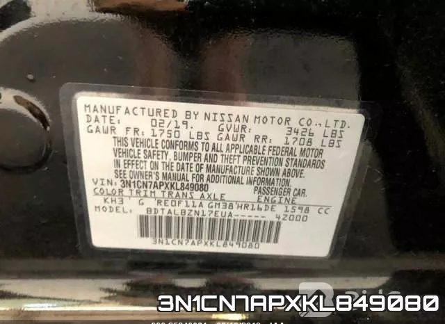 3N1CN7APXKL849080 фото 10
