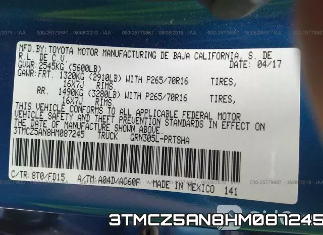 3TMCZ5AN8HM087245 фото 10