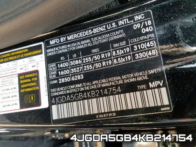 4JGDA5GB4KB214754 фото 2