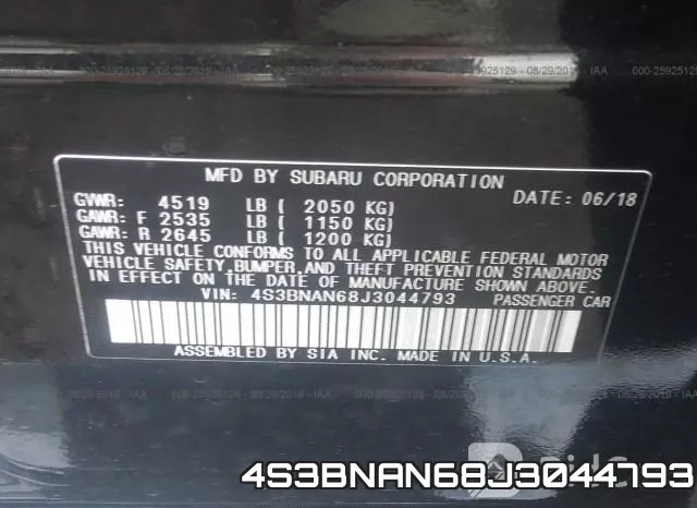 4S3BNAN68J3044793 фото 10