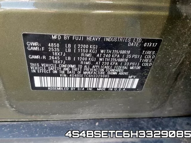 4S4BSETC6H3329085 фото 2
