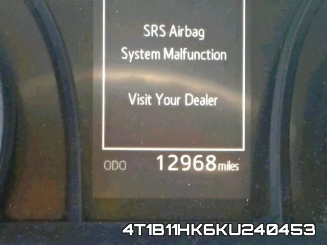 4T1B11HK6KU240453 фото 9