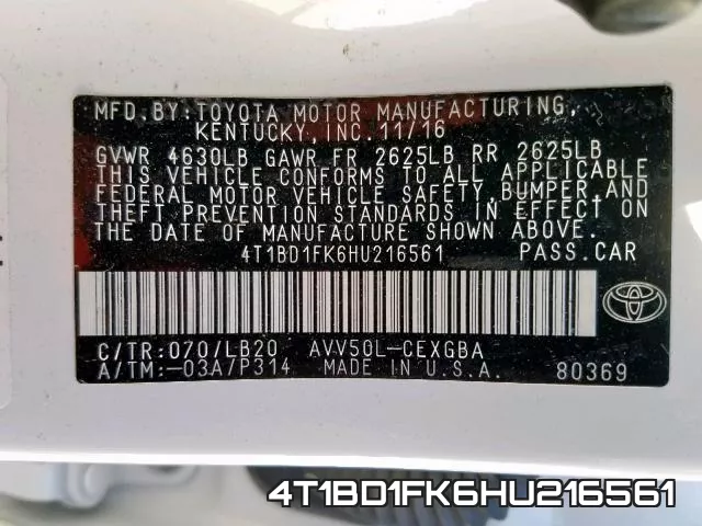 4T1BD1FK6HU216561 фото 2