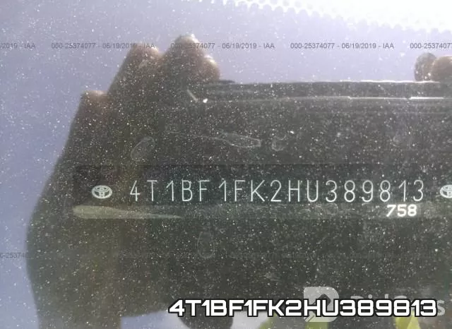 4T1BF1FK2HU389813 фото 10