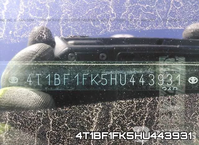4T1BF1FK5HU443931 фото 10