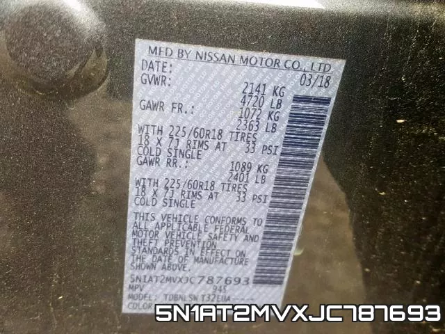 5N1AT2MVXJC787693 фото 2
