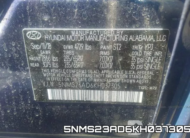 5NMS23AD6KH037305 фото 10