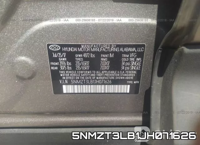 5NMZT3LB1JH071626 фото 10