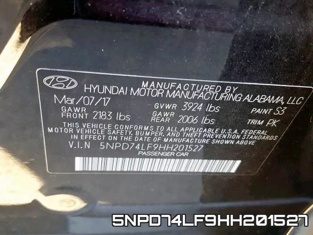 5NPD74LF9HH201527 фото 2
