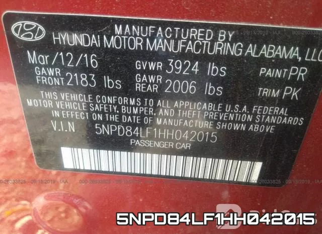5NPD84LF1HH042015 фото 10