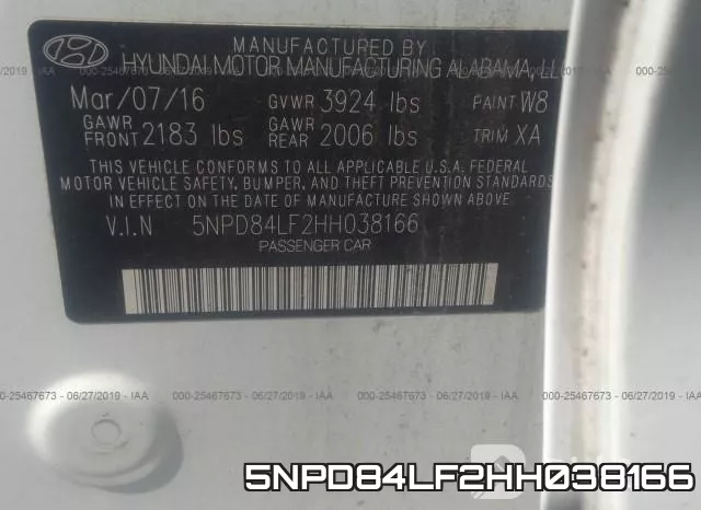 5NPD84LF2HH038166 фото 10