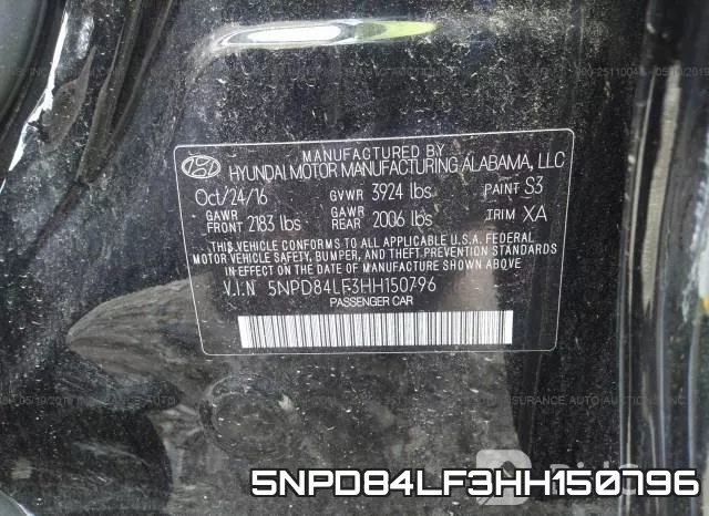 5NPD84LF3HH150796 фото 10