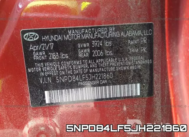 5NPD84LF5JH221860 фото 10