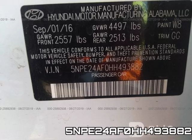 5NPE24AF0HH493882 фото 10