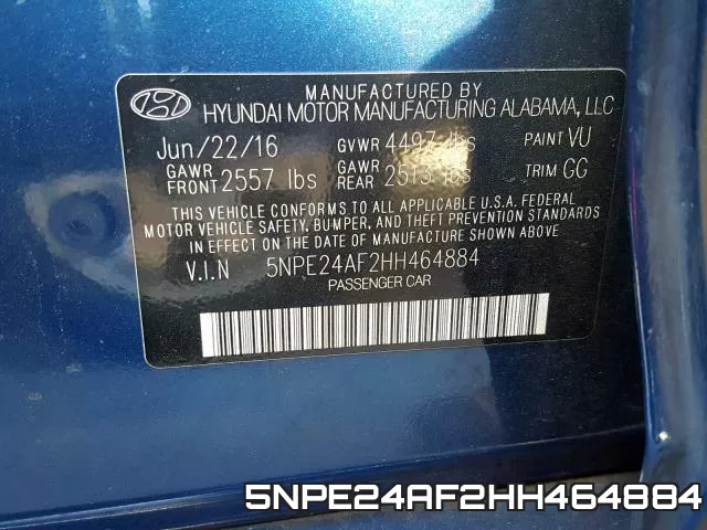 5NPE24AF2HH464884 фото 2