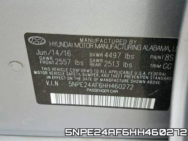 5NPE24AF6HH460272 фото 2