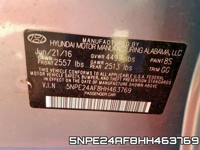 5NPE24AF8HH463769 фото 2