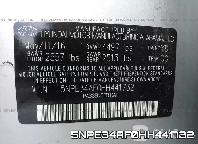 5NPE34AF0HH441732 фото 10