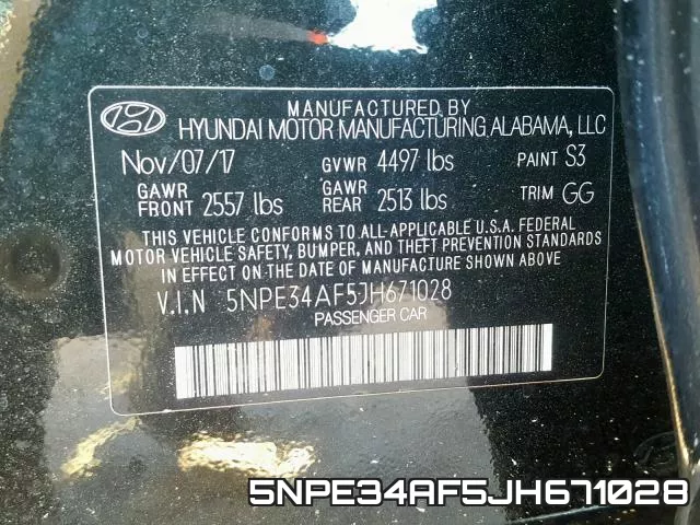 5NPE34AF5JH671028 фото 2
