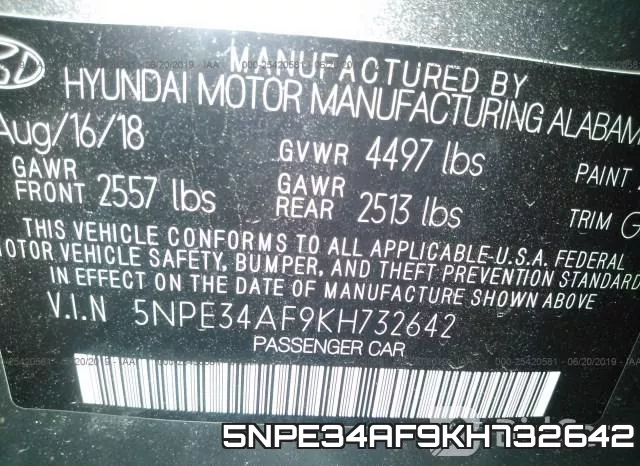 5NPE34AF9KH732642 фото 10