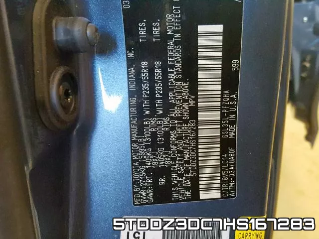 5TDDZ3DC7HS167283 фото 2