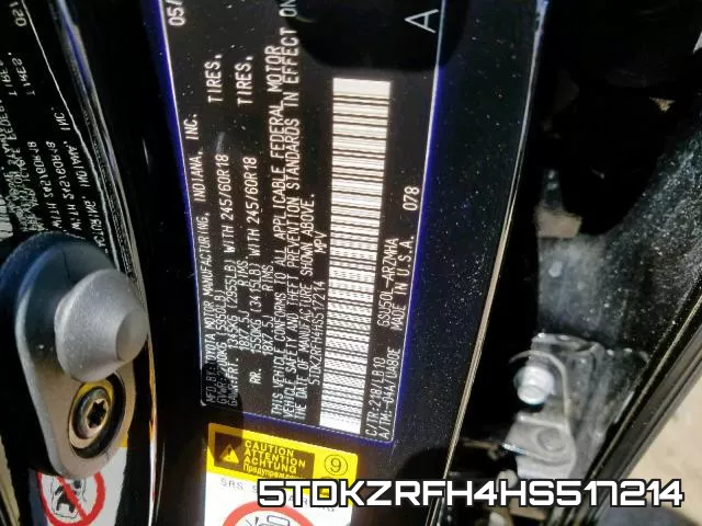 5TDKZRFH4HS517214 фото 2