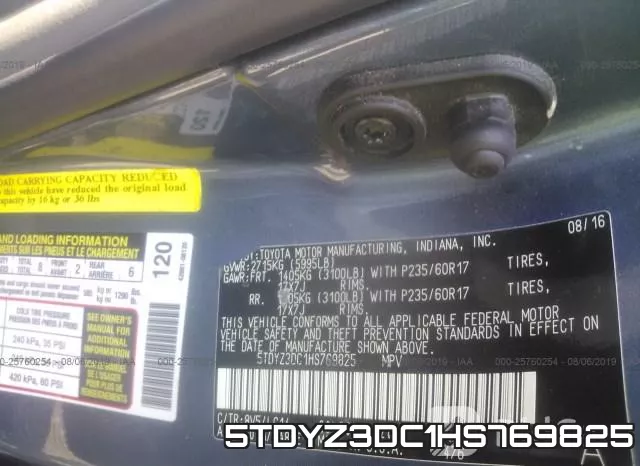 5TDYZ3DC1HS769825 фото 10