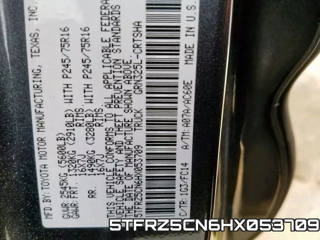 5TFRZ5CN6HX053709 фото 2
