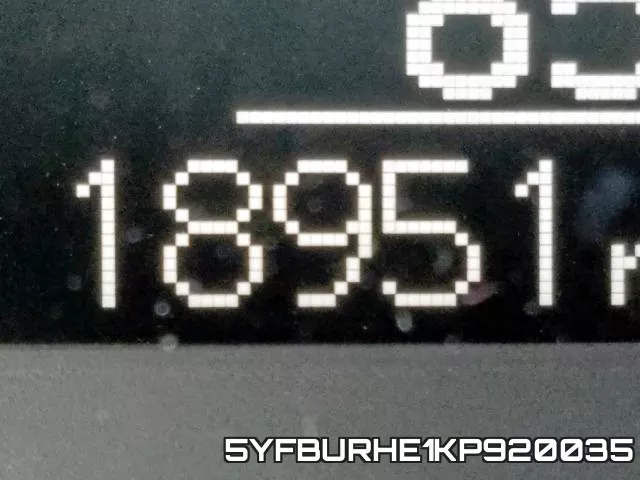 5YFBURHE1KP920035 фото 9