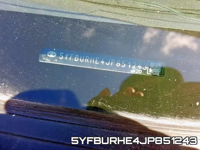 5YFBURHE4JP851243 фото 2