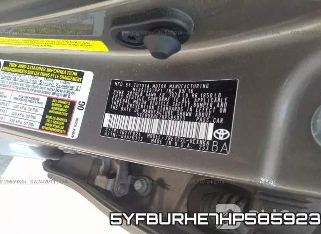 5YFBURHE7HP585923 фото 10