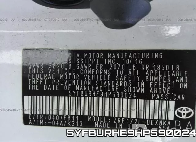 5YFBURHE9HP590024 фото 10