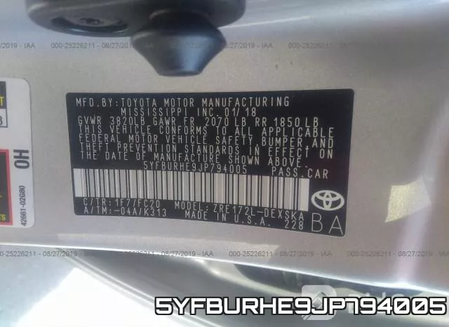 5YFBURHE9JP794005 фото 10