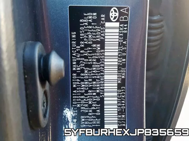 5YFBURHEXJP835659 фото 2