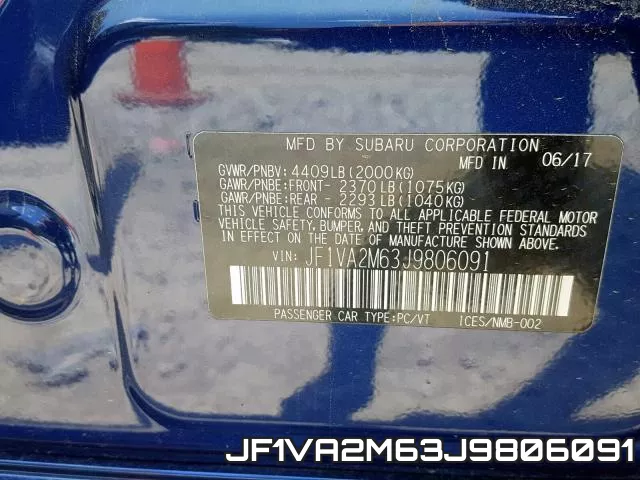 JF1VA2M63J9806091 фото 2