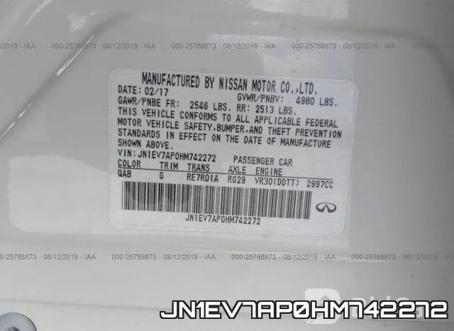 JN1EV7AP0HM742272 фото 10