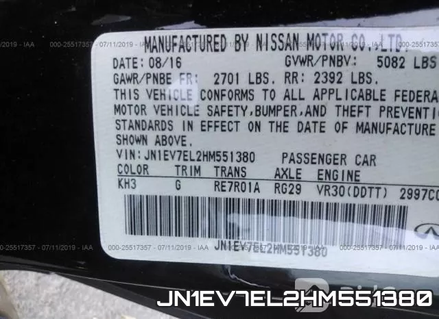JN1EV7EL2HM551380 фото 10