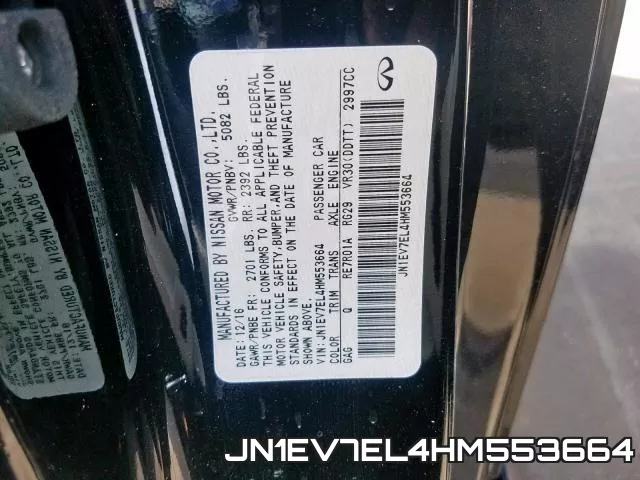 JN1EV7EL4HM553664 фото 2