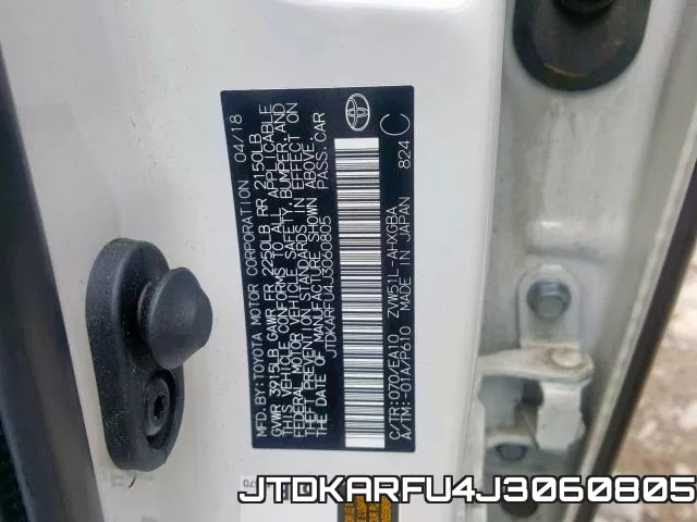 JTDKARFU4J3060805 фото 2